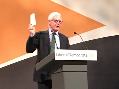 Image courtesy of Beatrice Bass Norman Lamb at LD Conference 2017