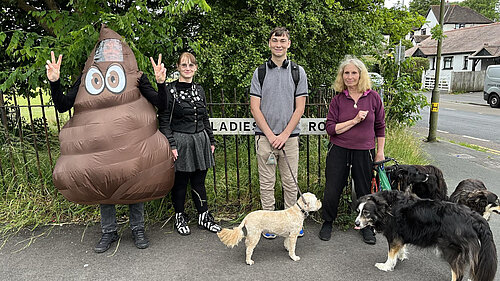 Ashley in Patcham sewerage protest Ashley in Patcham sewerage protest