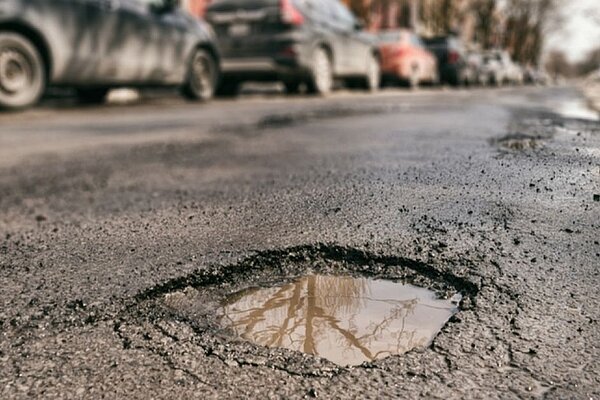 A pothole menace