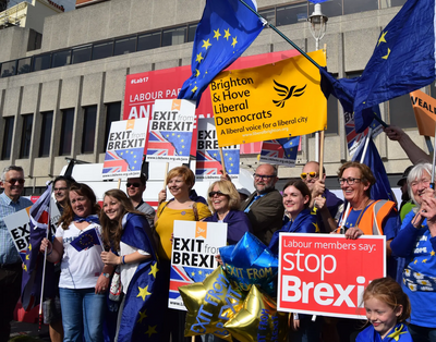 Image courtesy of Duncan Moore B&H Lib Dems at StopBrexit march