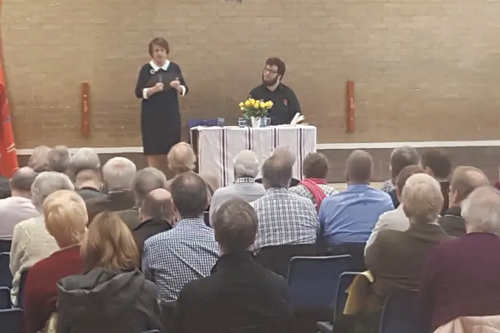 Catherne earder MEP, speaking at the SE Regional meeting