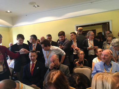 Image courtesy of Beatrice Bass Crowds at a training session LD Conference 2017