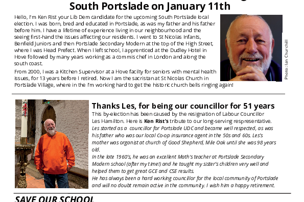 Meet Ken Rist, your Lib Dem candidate on January 11th.