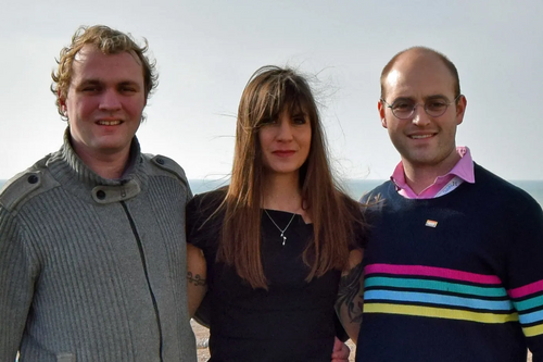 Picture of teh Brunswick and Adelaide candidates, Duncan Moore and Christian Chadwick with the Hove PPC, Beatrice Bass, 20190221